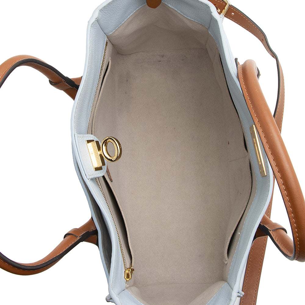 Louis Vuitton Calfskin On My Side MM Tote (SHF-21611)