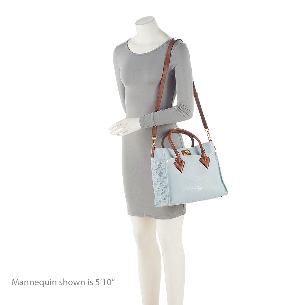Louis Vuitton Calfskin On My Side MM Tote (SHF-21611)
