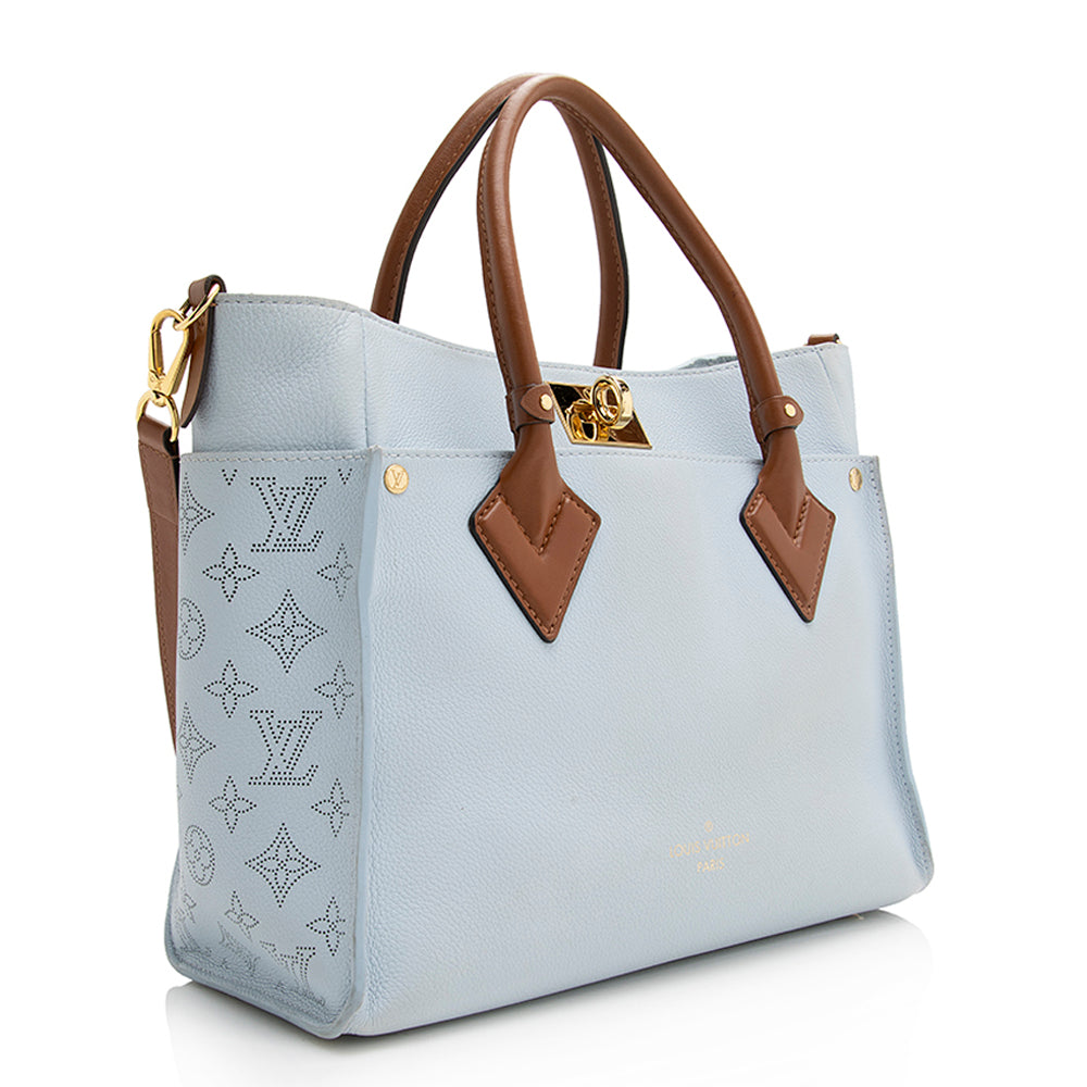 Louis Vuitton Calfskin On My Side MM Tote (SHF-21611)
