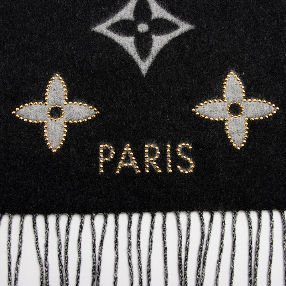 Louis Vuitton Cashmere Studdy Reykjavik Scarf (SHF-20064)