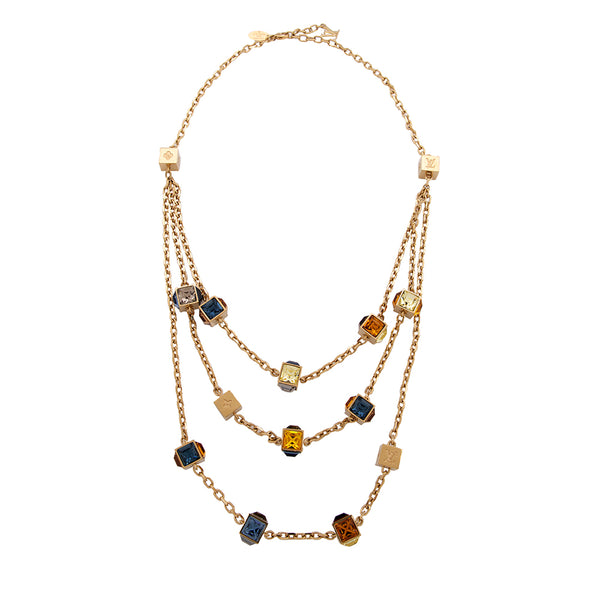 Louis Vuitton Treble Bracelet - Brass Multistrand, Necklaces