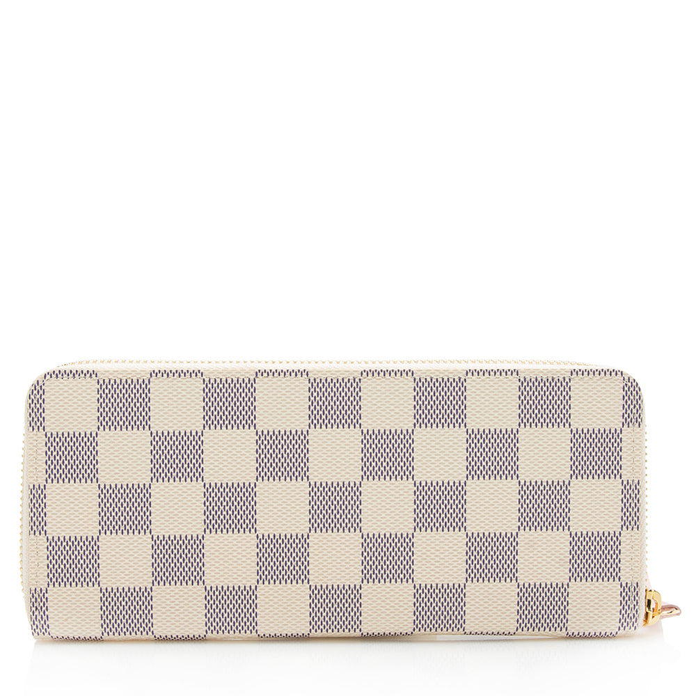 Louis Vuitton Damier Azur Clemence Wallet (SHF-0D6dyc)