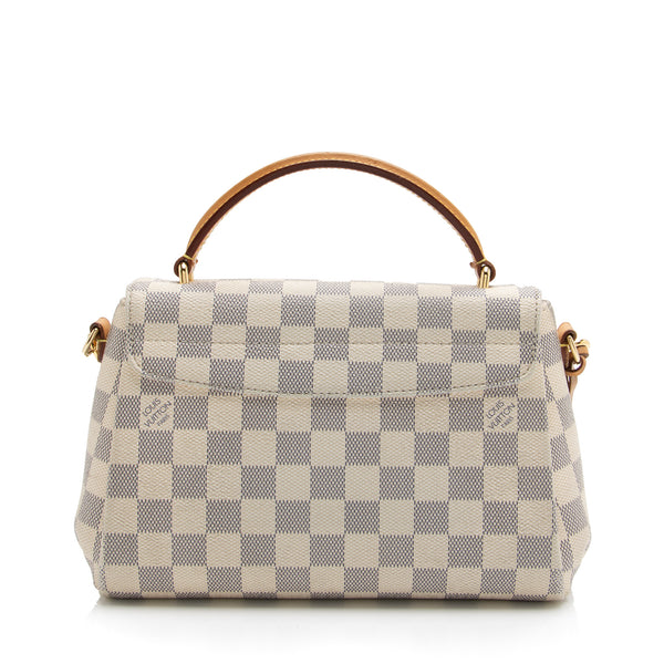 Louis Vuitton Croisette Damier Azur Satchel Crossbody Bag White
