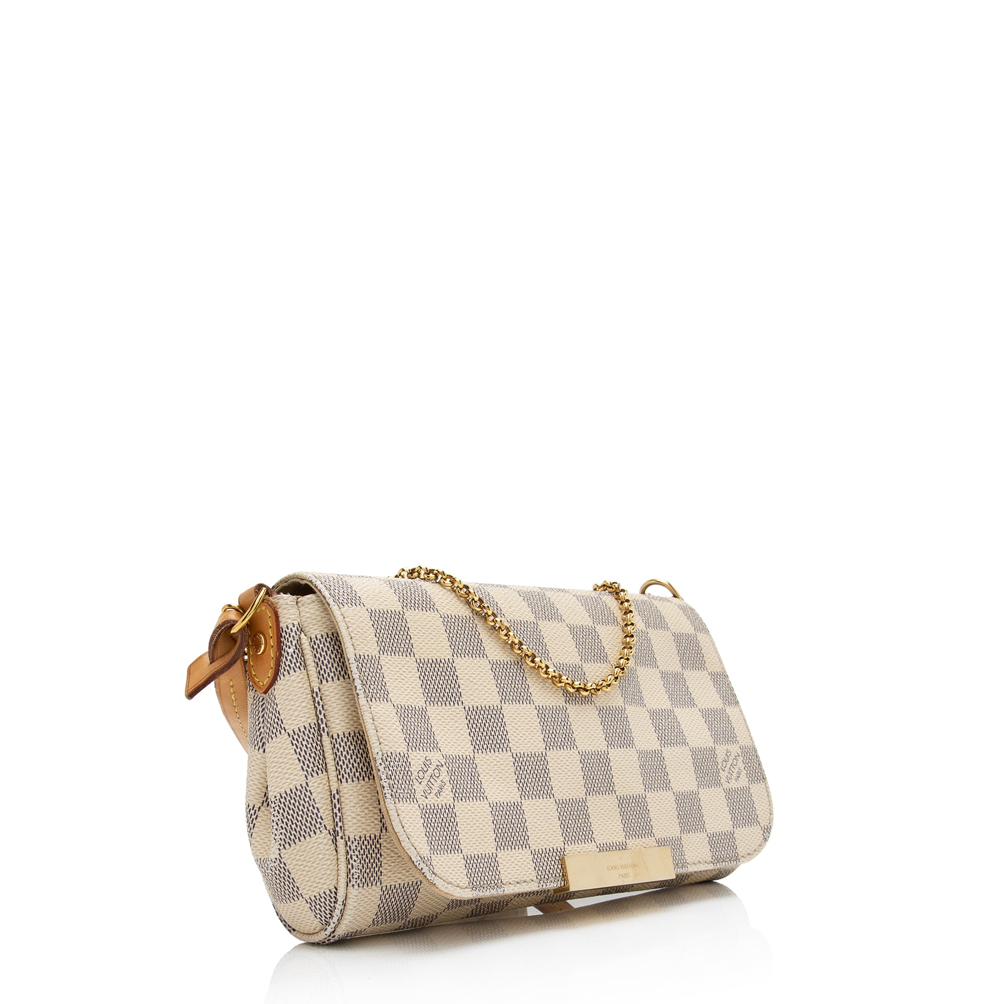 Louis Vuitton Damier Azur Favorite MM Shoulder Bag (SHF-Qu1qkL)