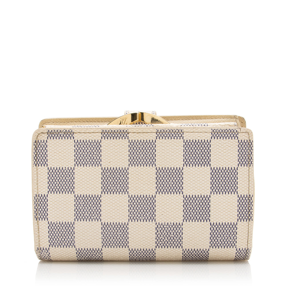 Louis Vuitton Damier Azur French Purse Wallet (SHF-17262)
