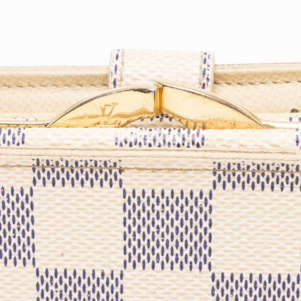 Louis Vuitton Damier Azur French Purse Wallet (SHF-17262)