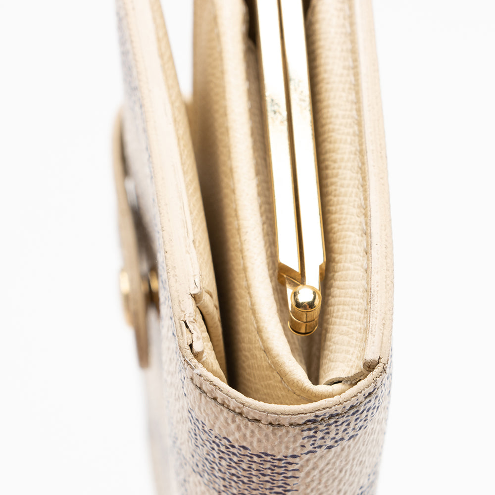 Louis Vuitton Damier Azur French Purse Wallet (SHF-17262)