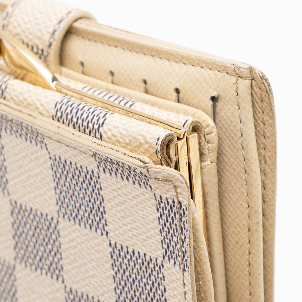 Louis Vuitton Damier Azur French Purse Wallet (SHF-17262)