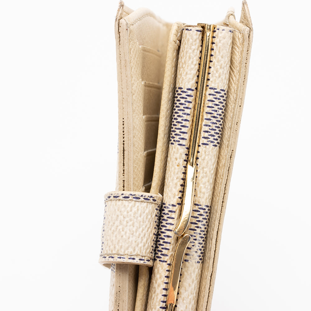 Louis Vuitton Damier Azur French Purse Wallet (SHF-17262)