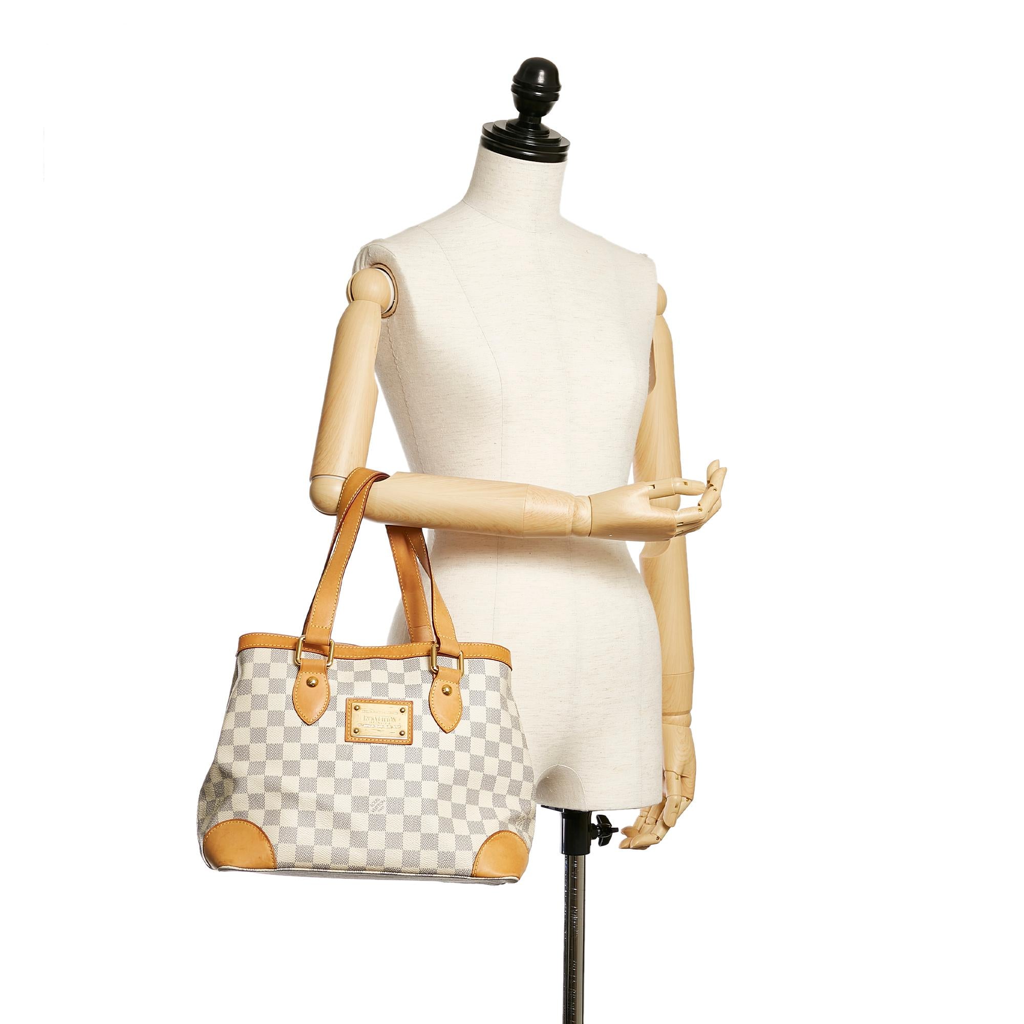 Louis Vuitton Damier Azur Hampstead MM (SHG-28538)