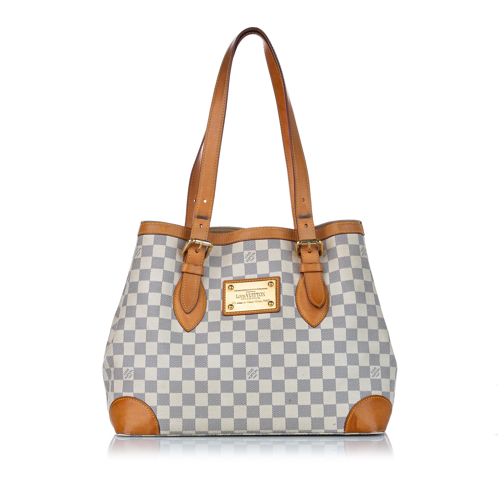 Louis Vuitton Damier Azur Hampstead MM (SHG-30098)