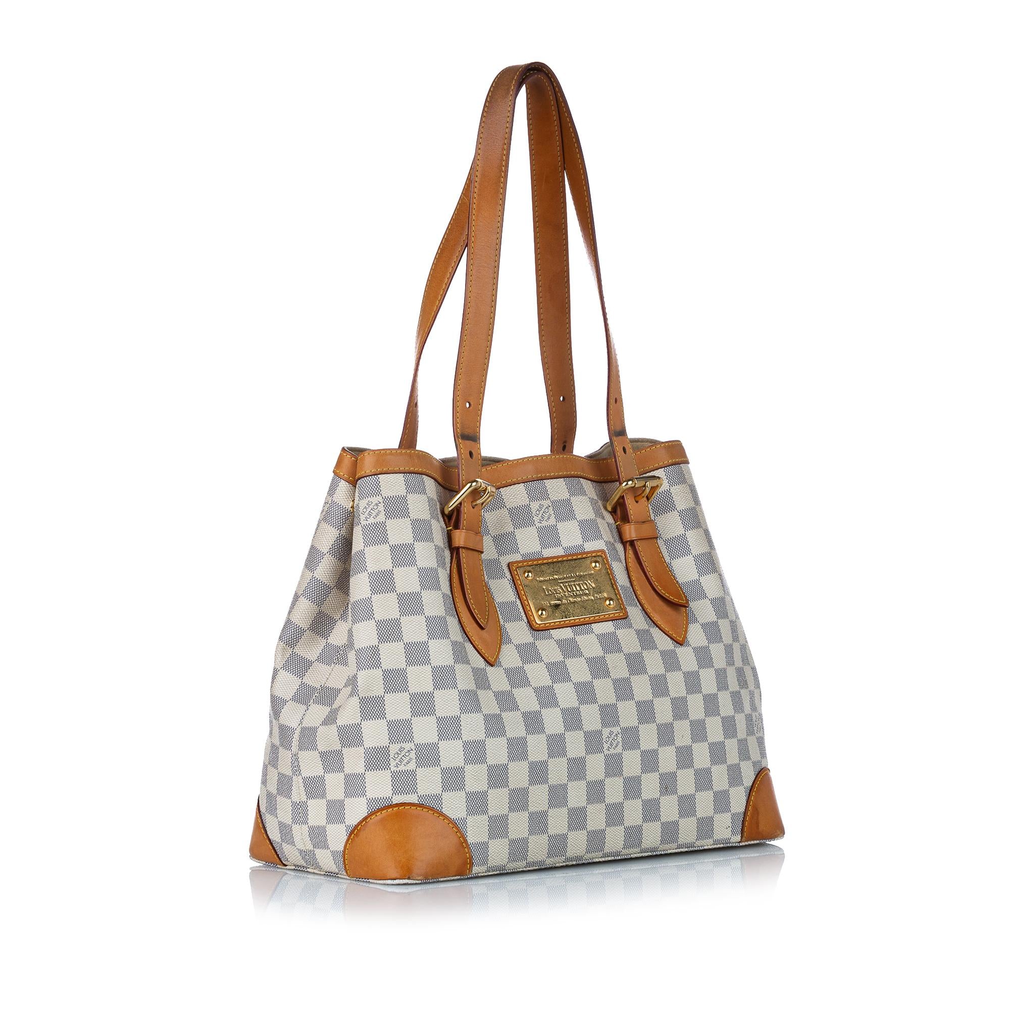 Louis Vuitton Damier Azur Hampstead MM (SHG-30098)