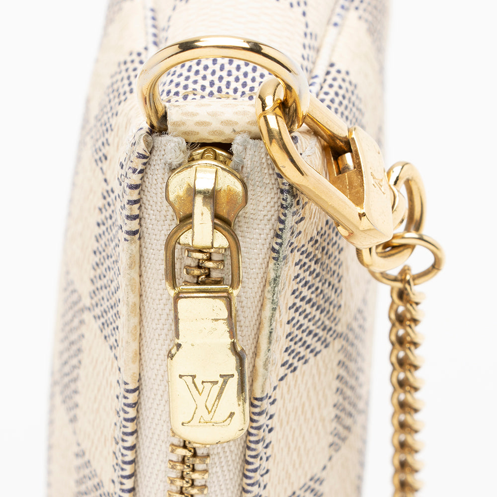 Louis Vuitton Damier Azur Mini Pochette Accessoires (SHF-16395)