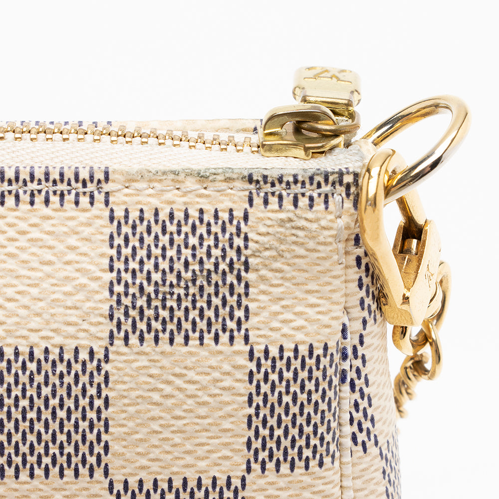 Louis Vuitton Damier Azur Mini Pochette Accessoires (SHF-16395)