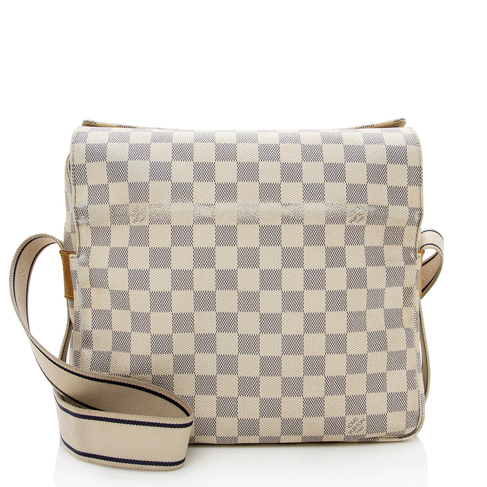 Louis Vuitton Damier Azur Naviglio Messenger Bag - FINAL SALE (SHF-14872)