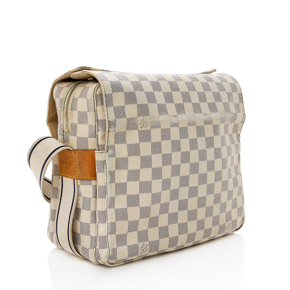 Louis Vuitton Damier Azur Naviglio Messenger Bag - FINAL SALE (SHF-14872)
