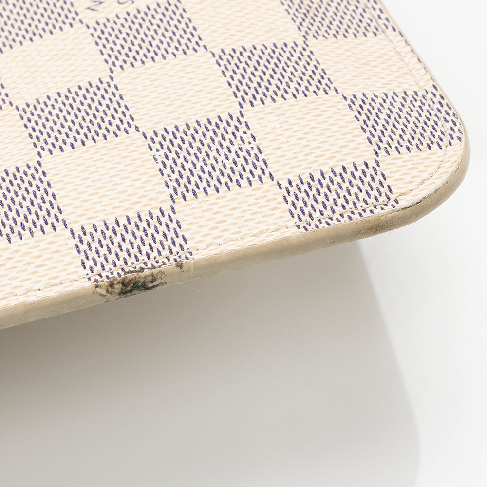 Louis Vuitton Damier Azur Neverfull MM Pochette (SHF-20736)