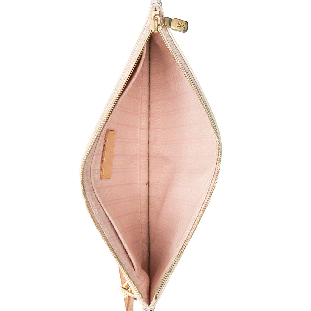 Louis Vuitton Damier Azur Neverfull MM Pochette (SHF-20736)