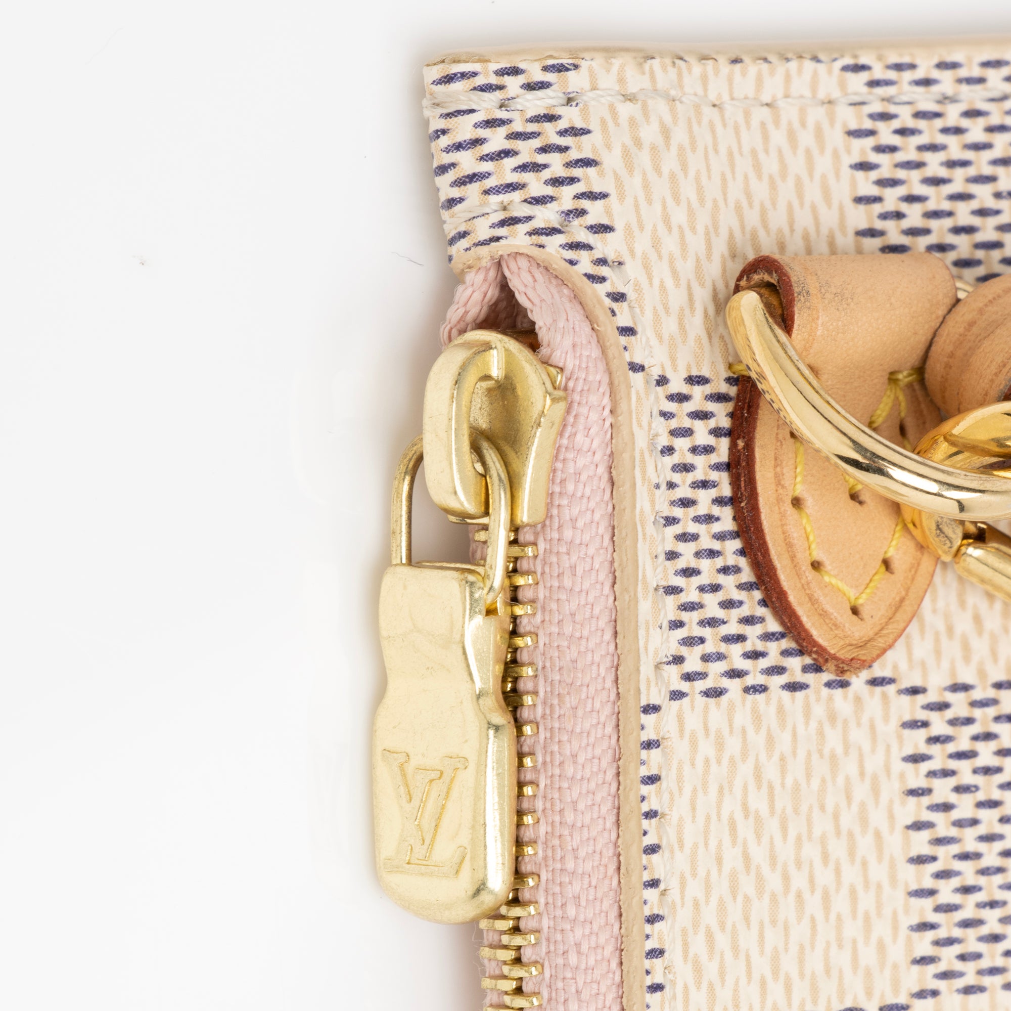 Louis Vuitton Damier Azur Neverfull MM Pochette (SHF-23938)