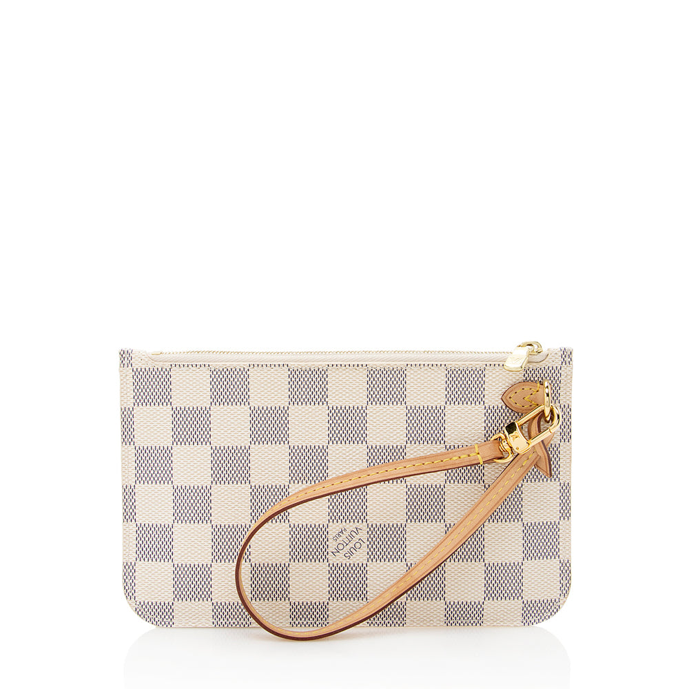 Louis Vuitton Damier Azur Neverfull PM Pochette (SHF-19112)