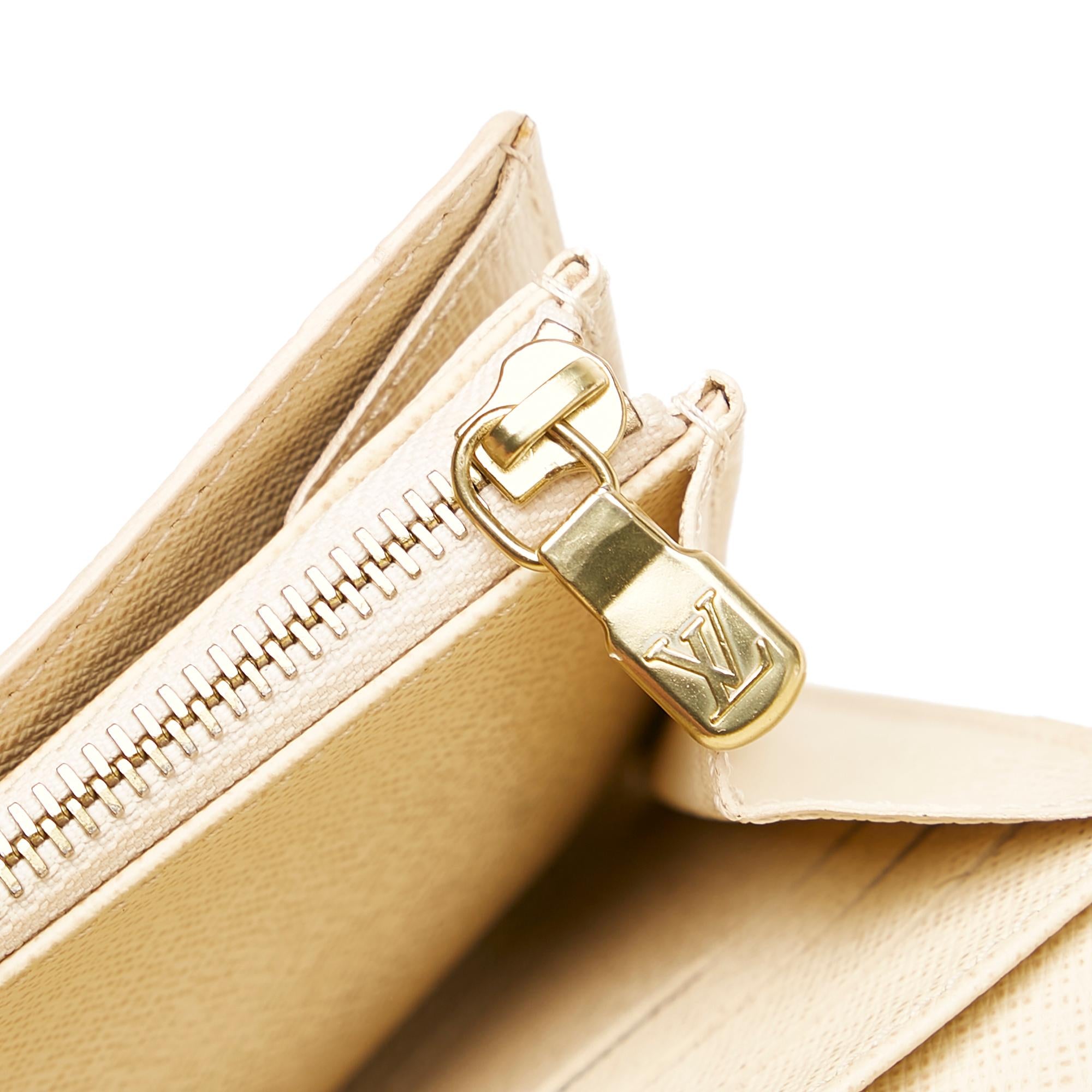 Louis Vuitton Damier Azur Sarah Long Wallet (SHG-30266)