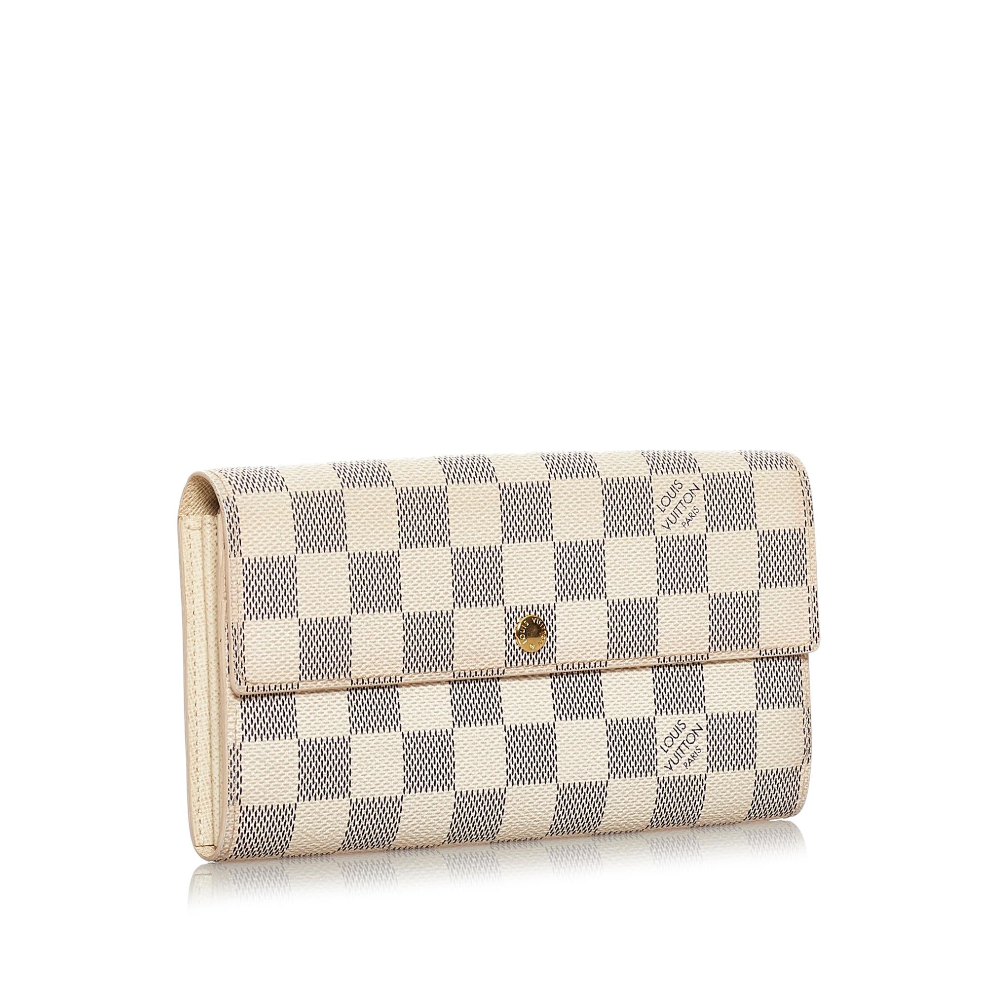 Louis Vuitton Damier Azur Sarah Long Wallet (SHG-30266)