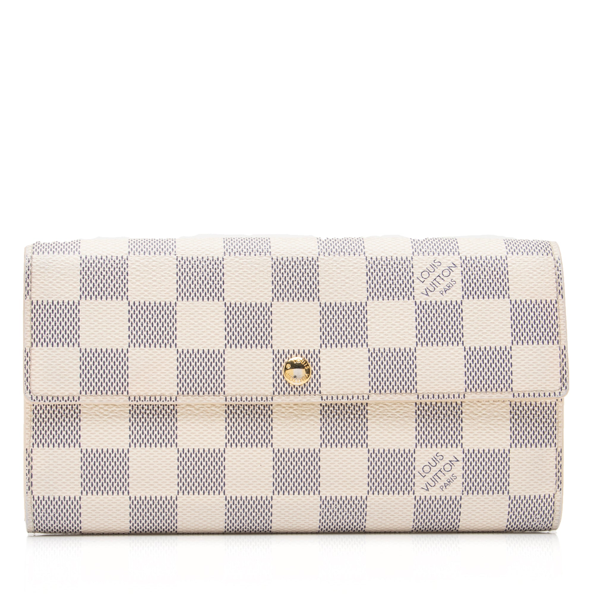 Louis Vuitton Damier Azur Sarah Wallet (SHF-xJetyM)