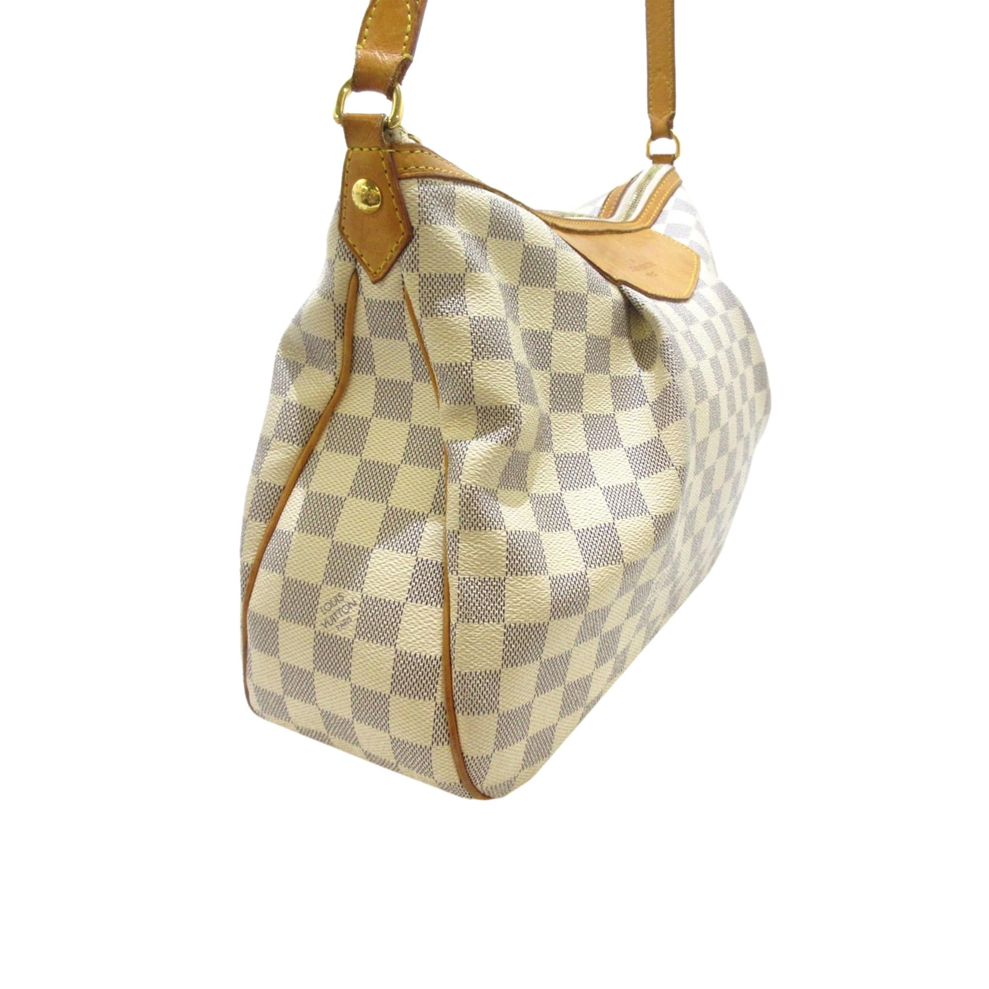 Louis Vuitton Damier Azur Siracusa MM (SHG-rSsPCK)