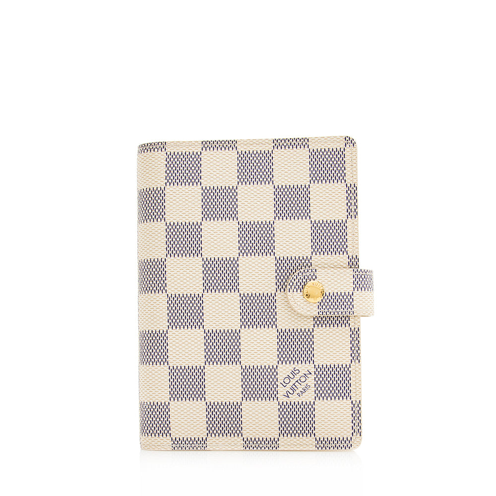 Louis Vuitton Damier Azur Small Agenda Cover (SHF-20451)