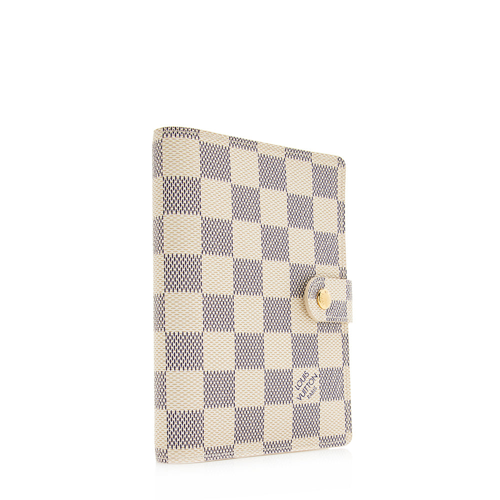 Louis Vuitton Damier Azur Small Agenda Cover (SHF-20451)