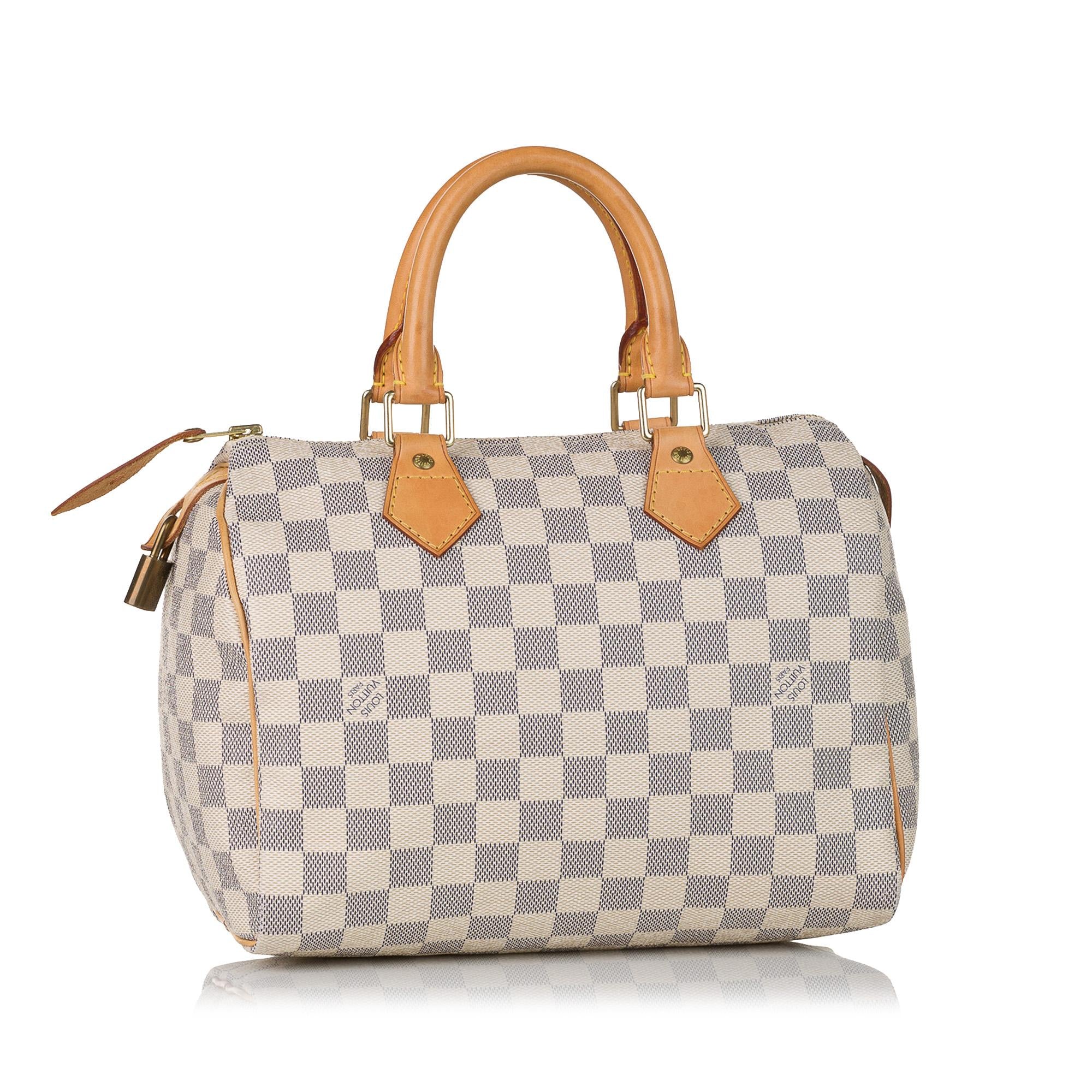 Louis Vuitton Damier Azur Speedy 25 (SHG-31310)