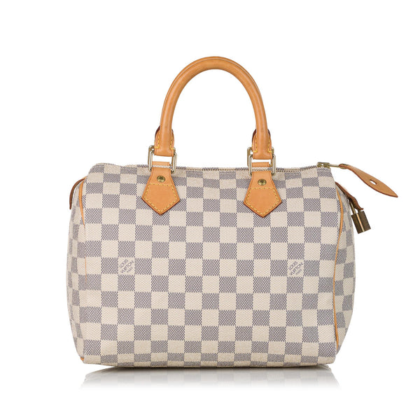 Louis Vuitton, Bags, Sold Louis Vuitton Speedy 25 Damier Azur