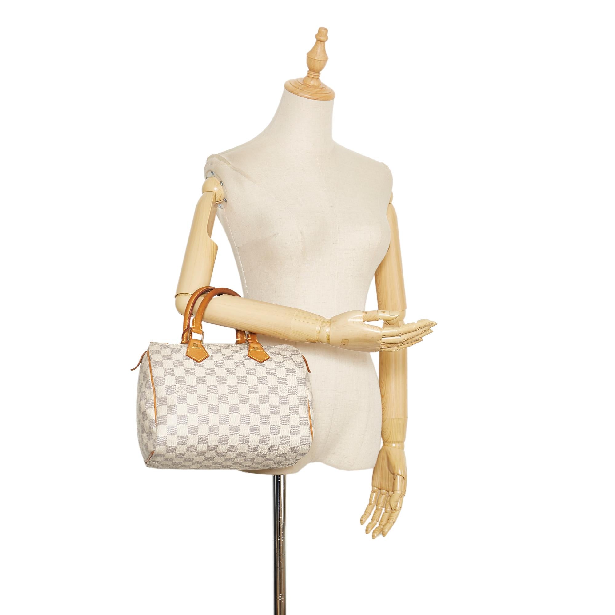 Louis Vuitton Damier Azur Speedy 25 (SHG-35879)