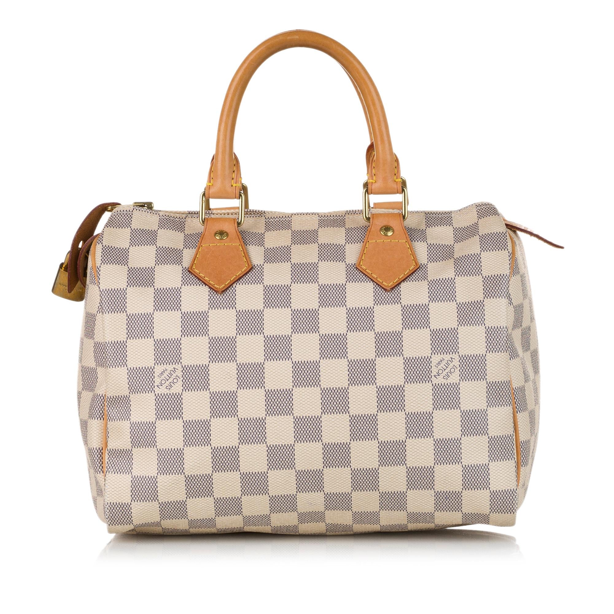 Louis Vuitton Damier Azur Speedy 25 (SHG-36521)