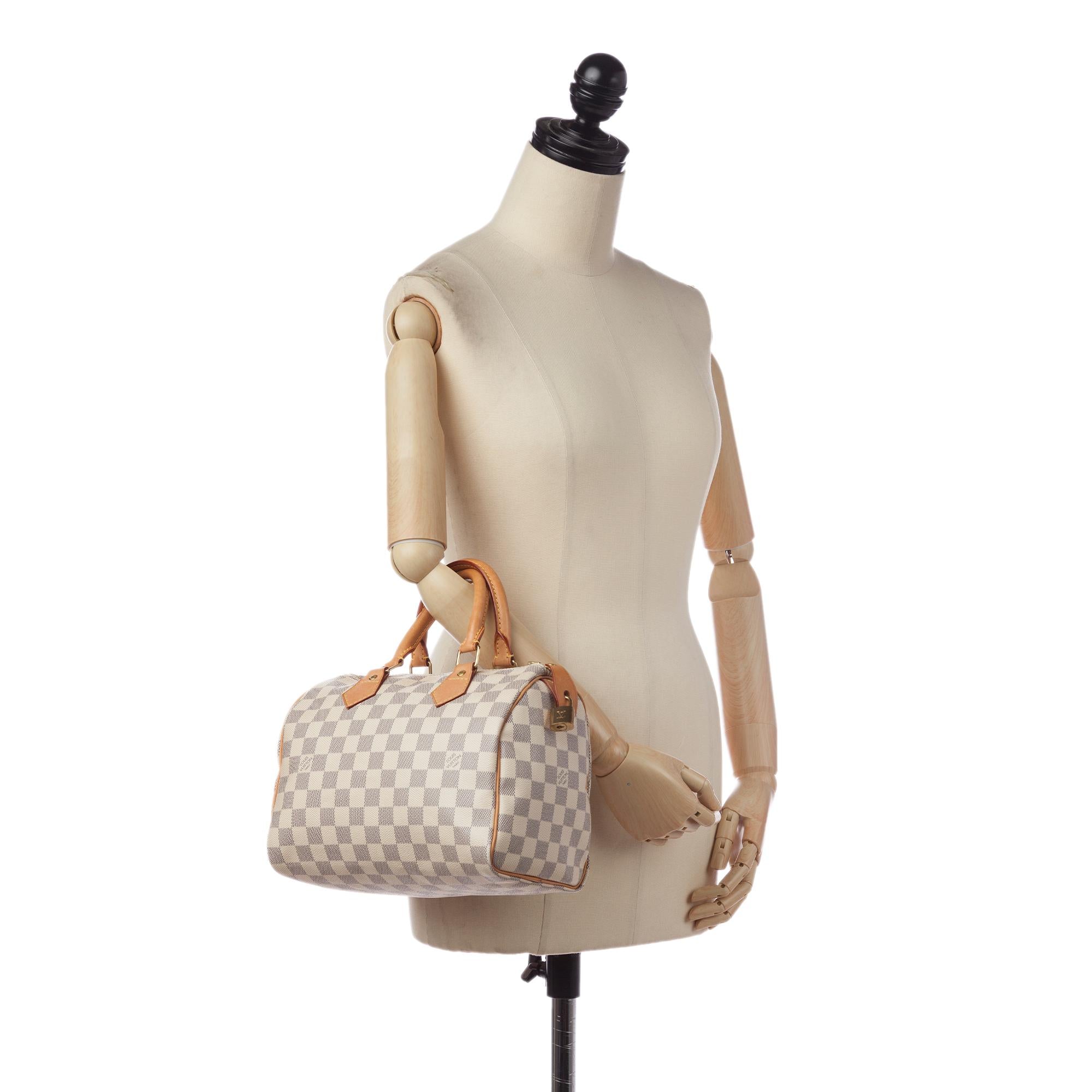 Louis Vuitton Damier Azur Speedy 25 (SHG-36521)