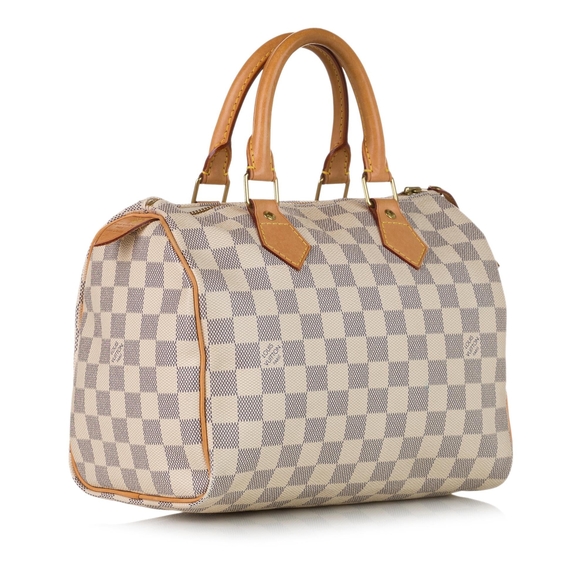 Louis Vuitton Damier Azur Speedy 25 (SHG-36521)
