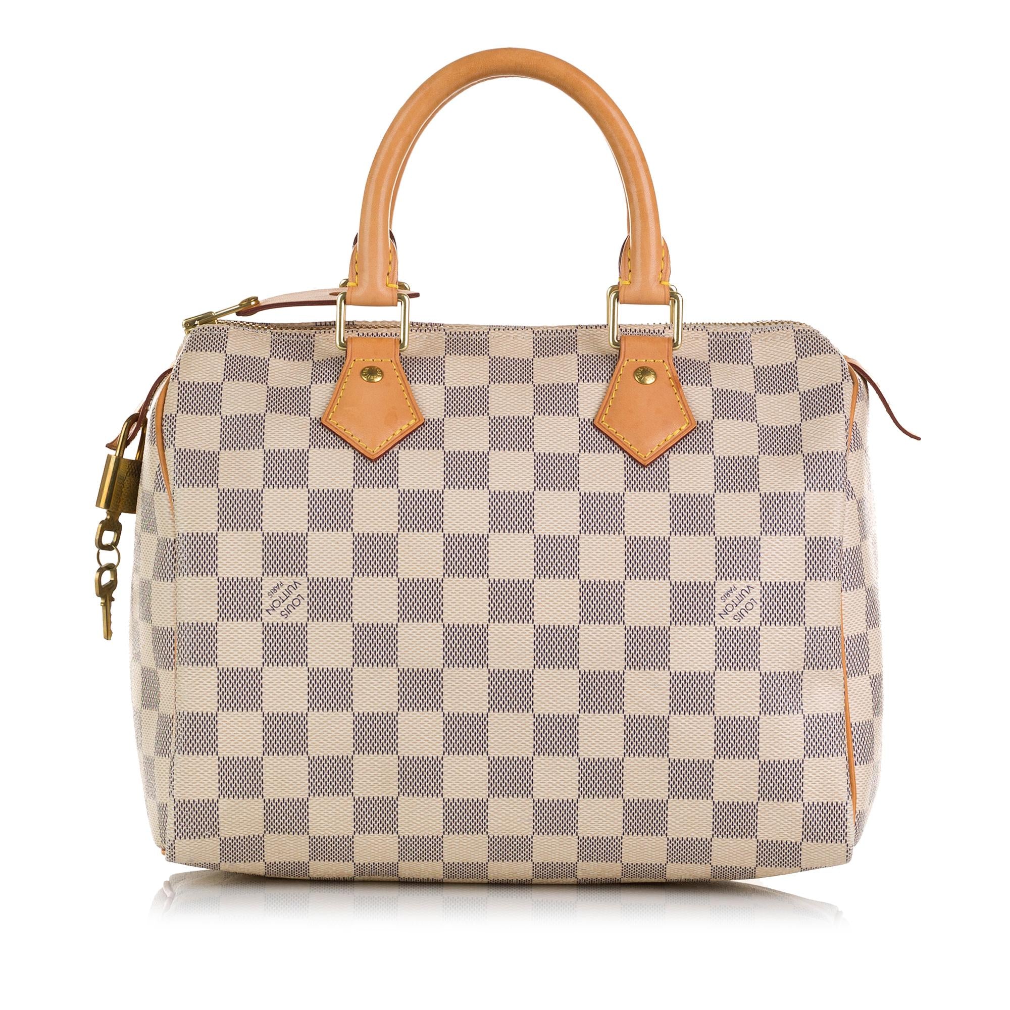 Louis Vuitton Damier Azur Speedy 25 (SHG-36935)