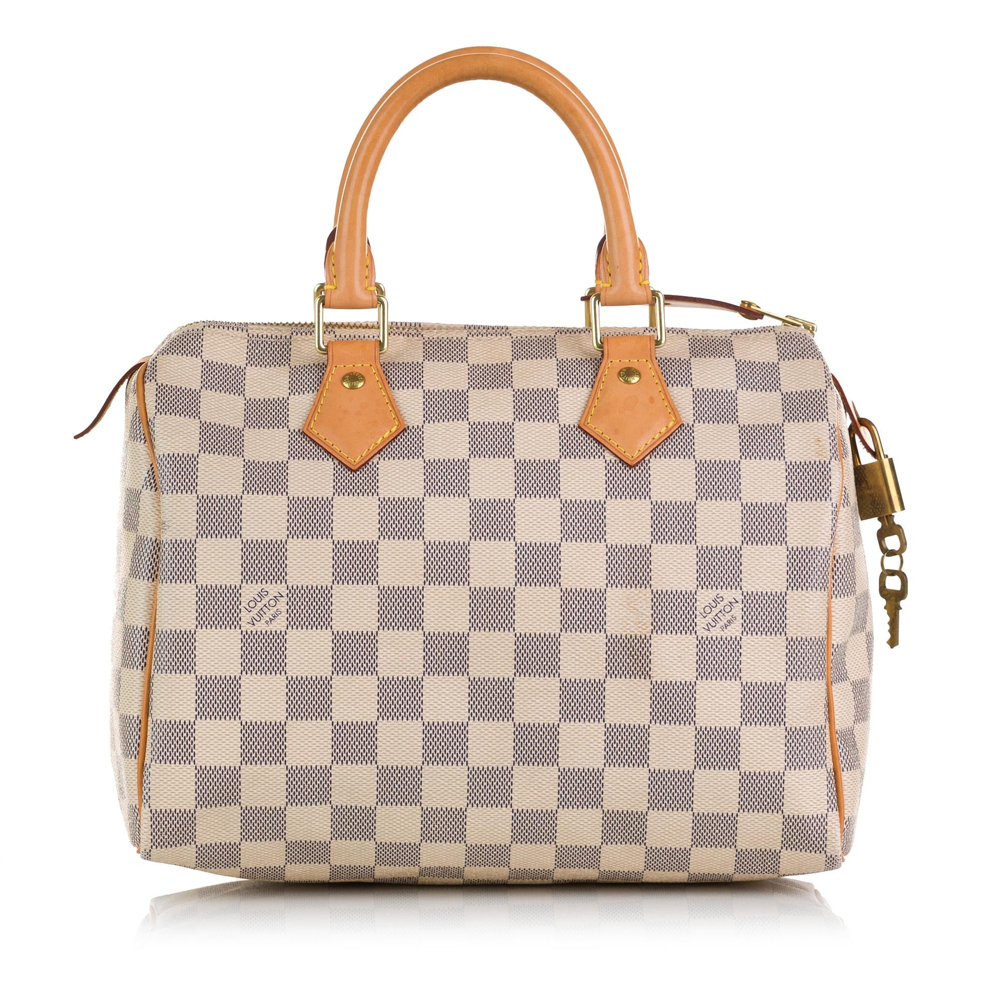 Louis Vuitton Damier Azur Speedy 25 (SHG-36935)