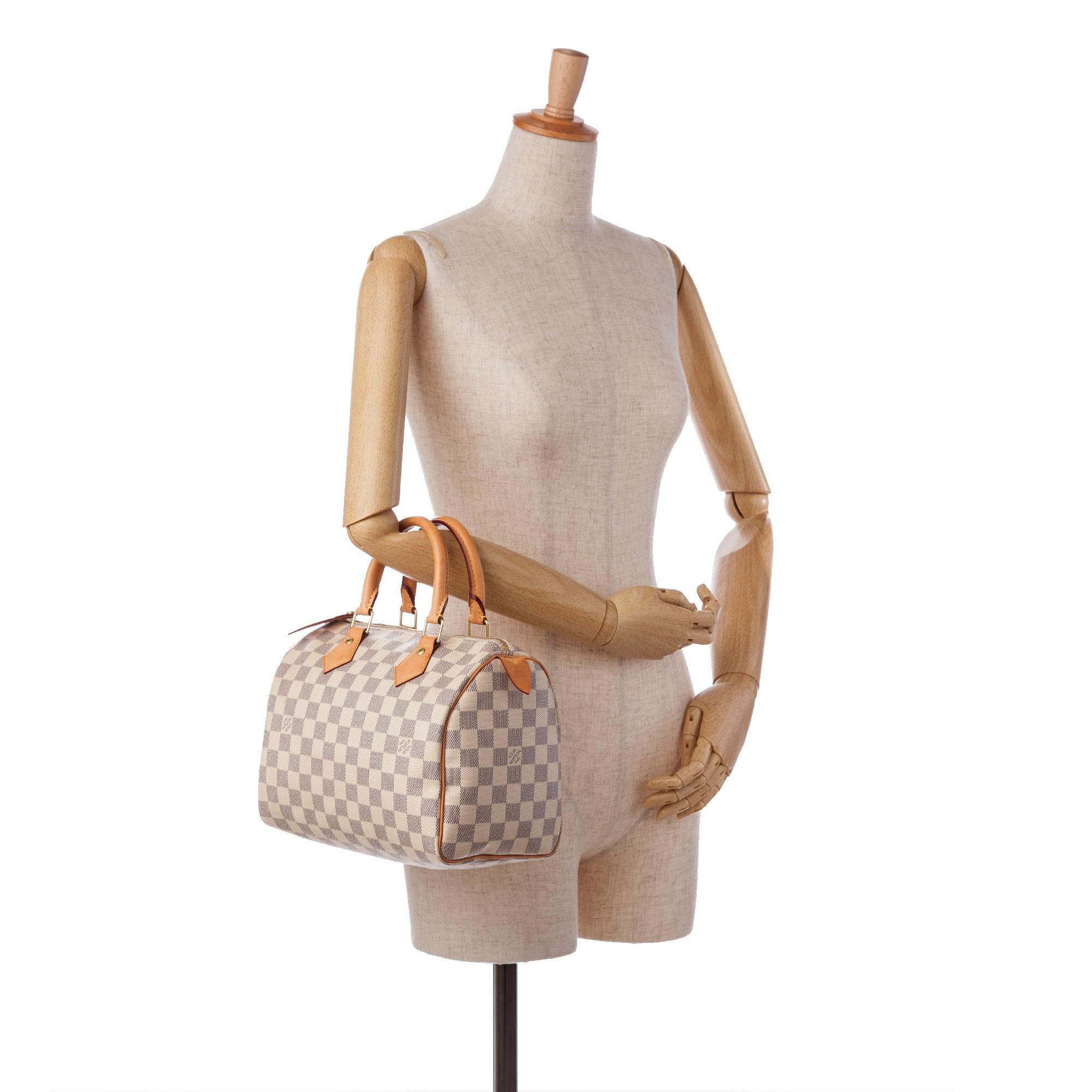 Louis Vuitton Damier Azur Speedy 25 (SHG-36935)