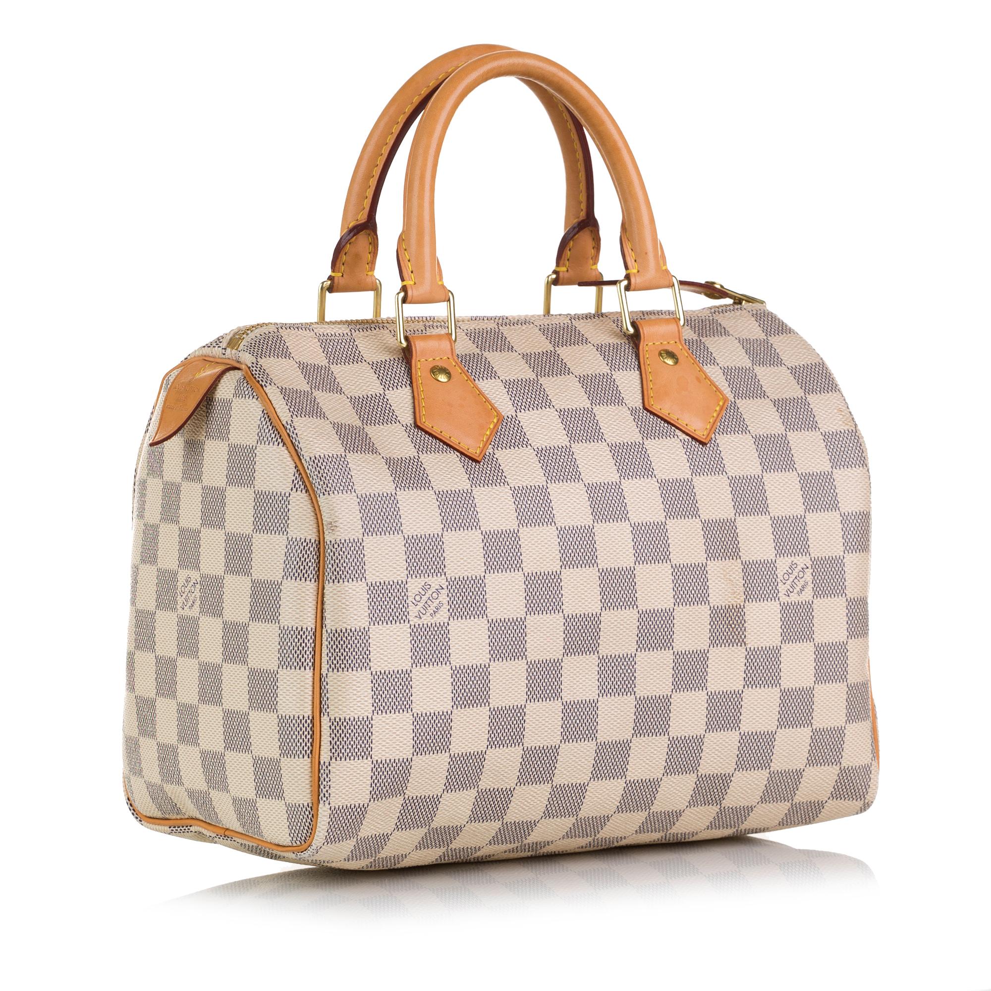 Louis Vuitton Damier Azur Speedy 25 (SHG-36935)