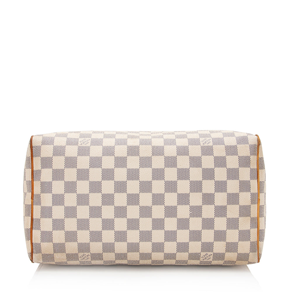 Louis Vuitton Damier Azur Speedy 30 Satchel - FINAL SALE (SHF-20474)
