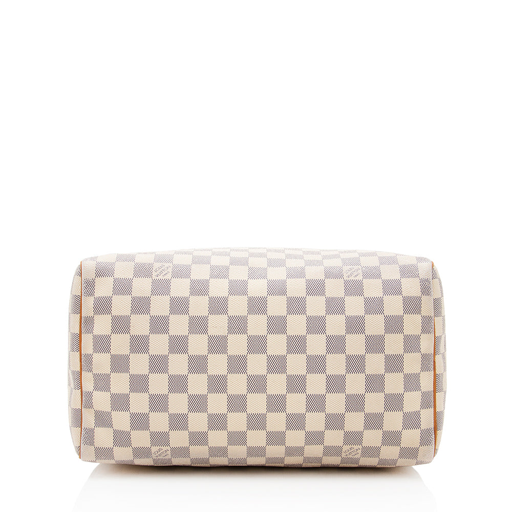 Louis Vuitton Damier Azur Speedy 30 Satchel (SHF-18643)