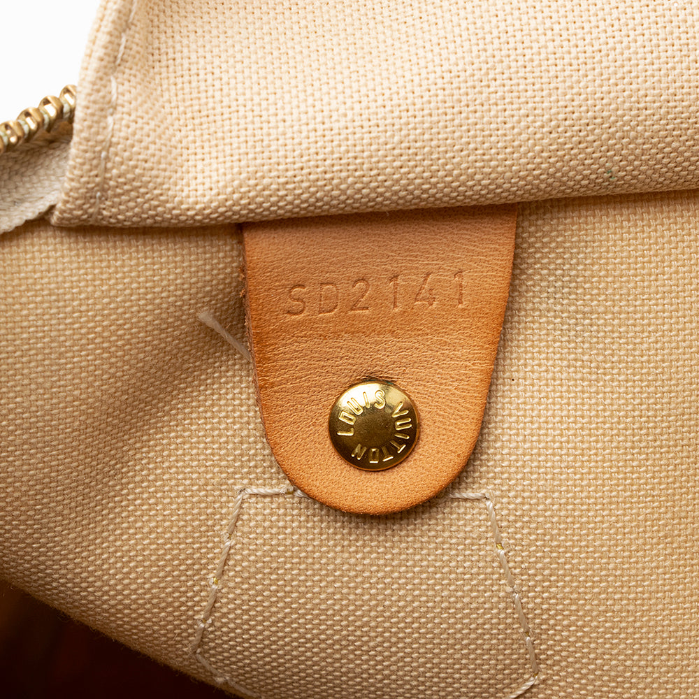 Louis Vuitton Damier Azur Speedy 30 Satchel (SHF-18643)