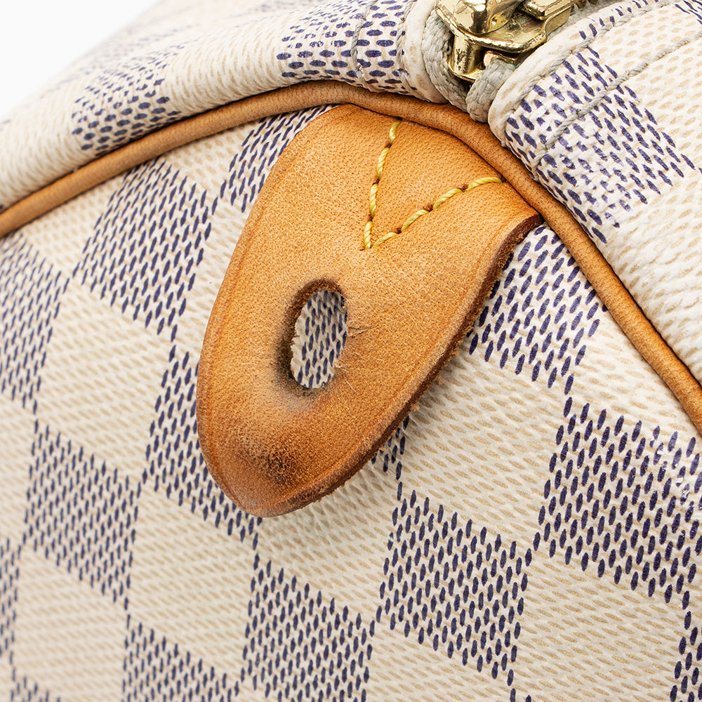 Louis Vuitton Damier Azur Speedy 30 Satchel (SHF-18643)