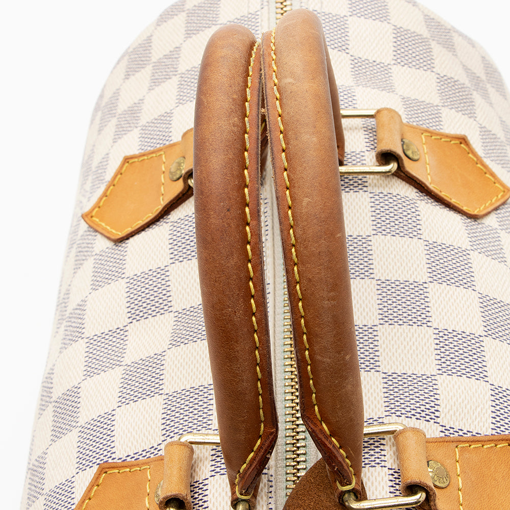 Louis Vuitton Damier Azur Speedy 30 Satchel (SHF-18643)