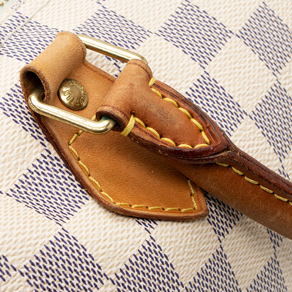 Louis Vuitton Damier Azur Speedy 30 Satchel (SHF-18643)