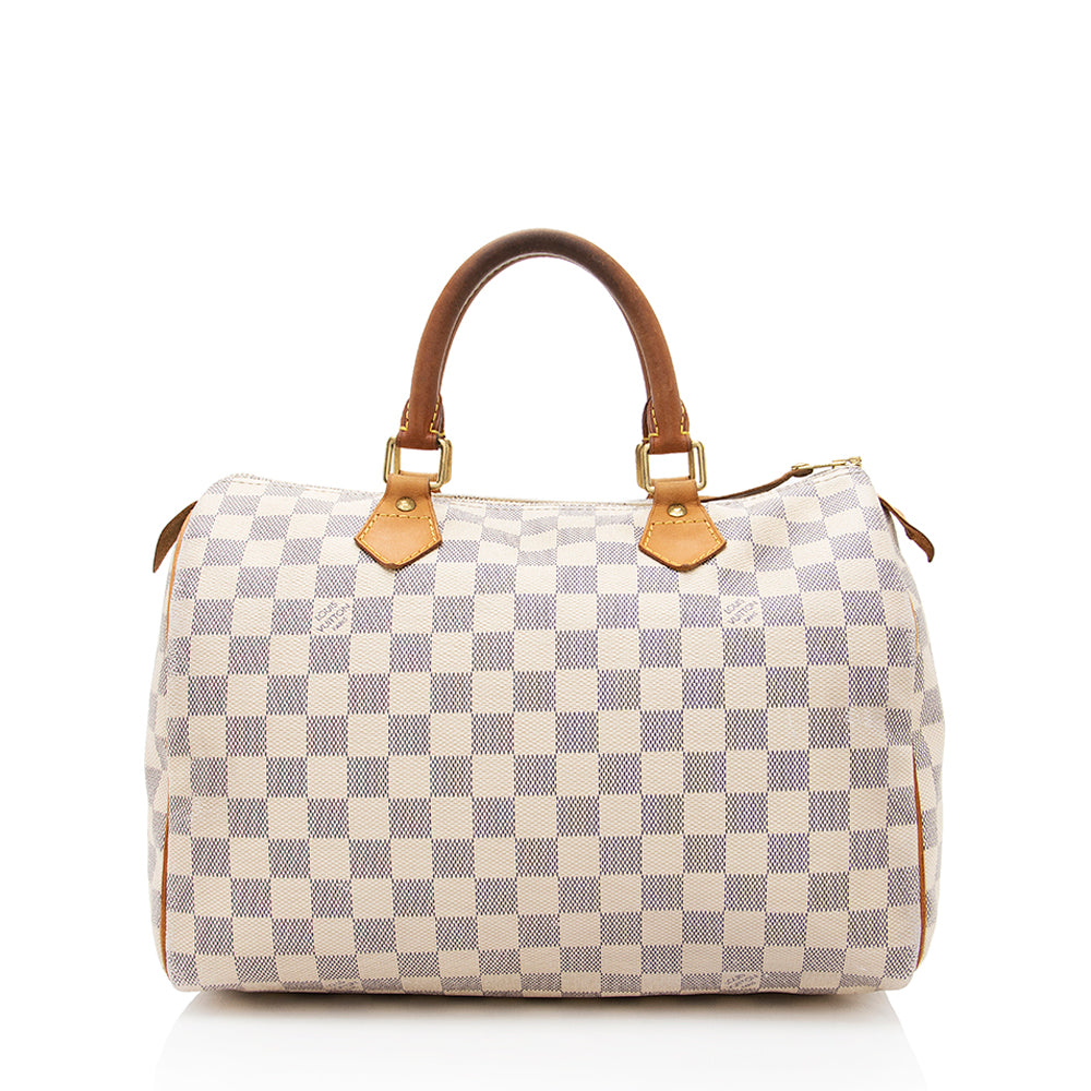Louis Vuitton Damier Azur Speedy 30 Satchel (SHF-18643)