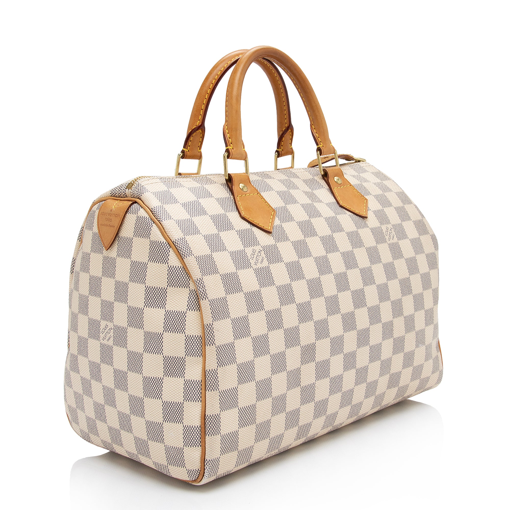 Louis Vuitton Damier Azur Speedy 30 Satchel (SHF-EJWajq)
