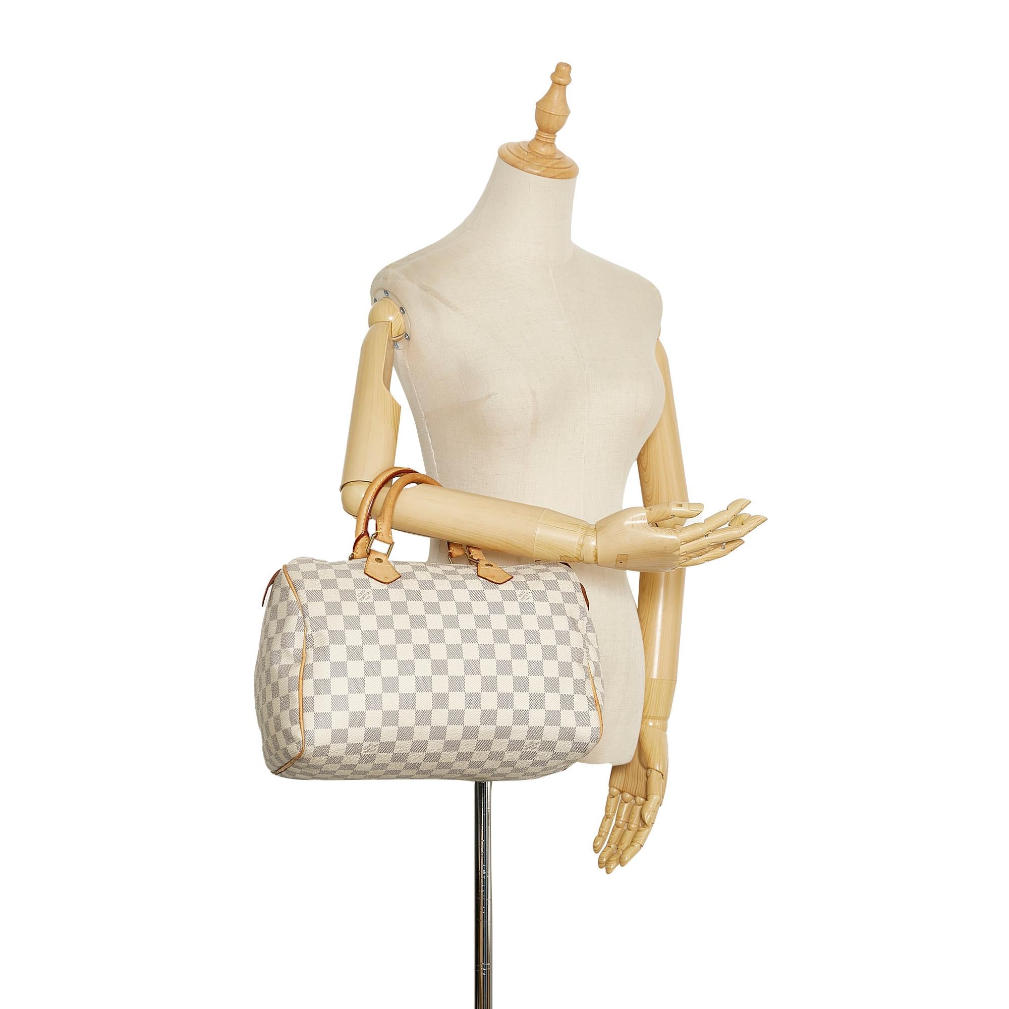 Louis Vuitton Damier Azur Speedy 30 (SHG-37849)