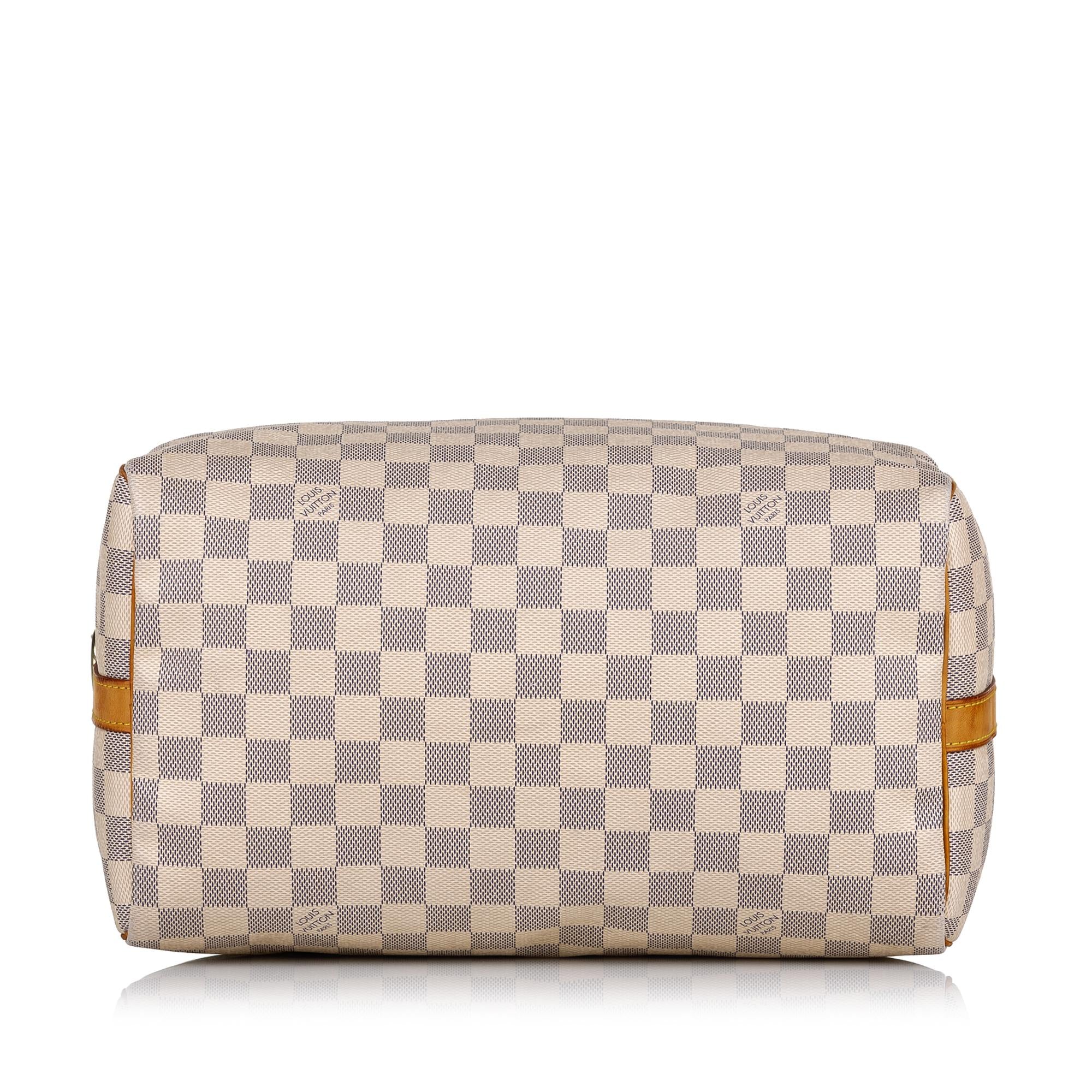 Louis Vuitton Damier Azur Speedy Bandouliere 30 (SHG-33117)